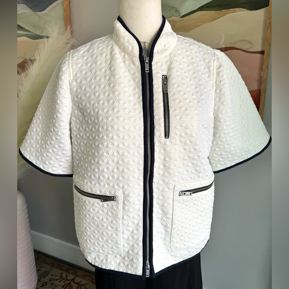 JCrew Quilted Short Sleeve Jacket - Picture 1 of 9
